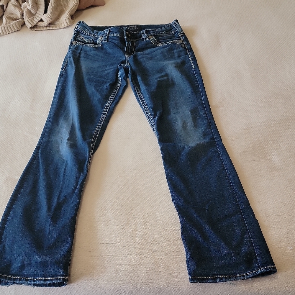 Silver Jeans Deep Indigo Wide Leg Women's Jeans